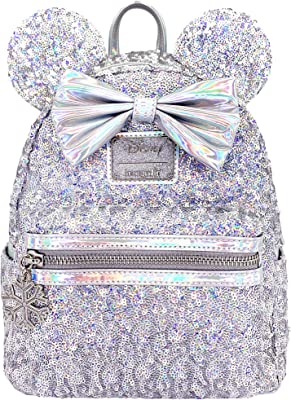 X LASR Exclusive Disney Holographic Sequin Minnie Mini Backpack
