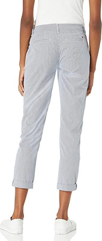          Tommy Hilfiger Hampton Chino Lightweight Pants for Women with Relaxed Fit        
