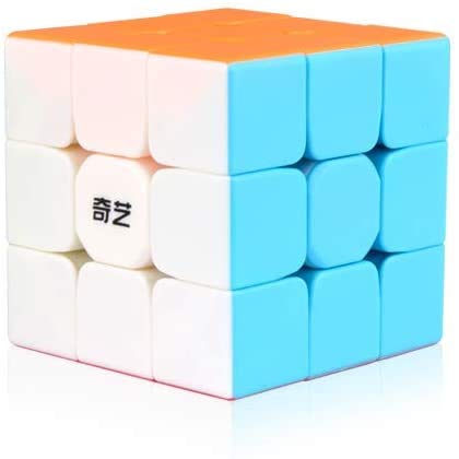 YCBABY Qiyi Warrior W Speed Cube 3x3- Stickerless Magic Cube 3x3x3 Puzzles Toys (56mm), The Most Educational Toy to Effectively Improve Your Child's Concentration, responsiveness and Memory