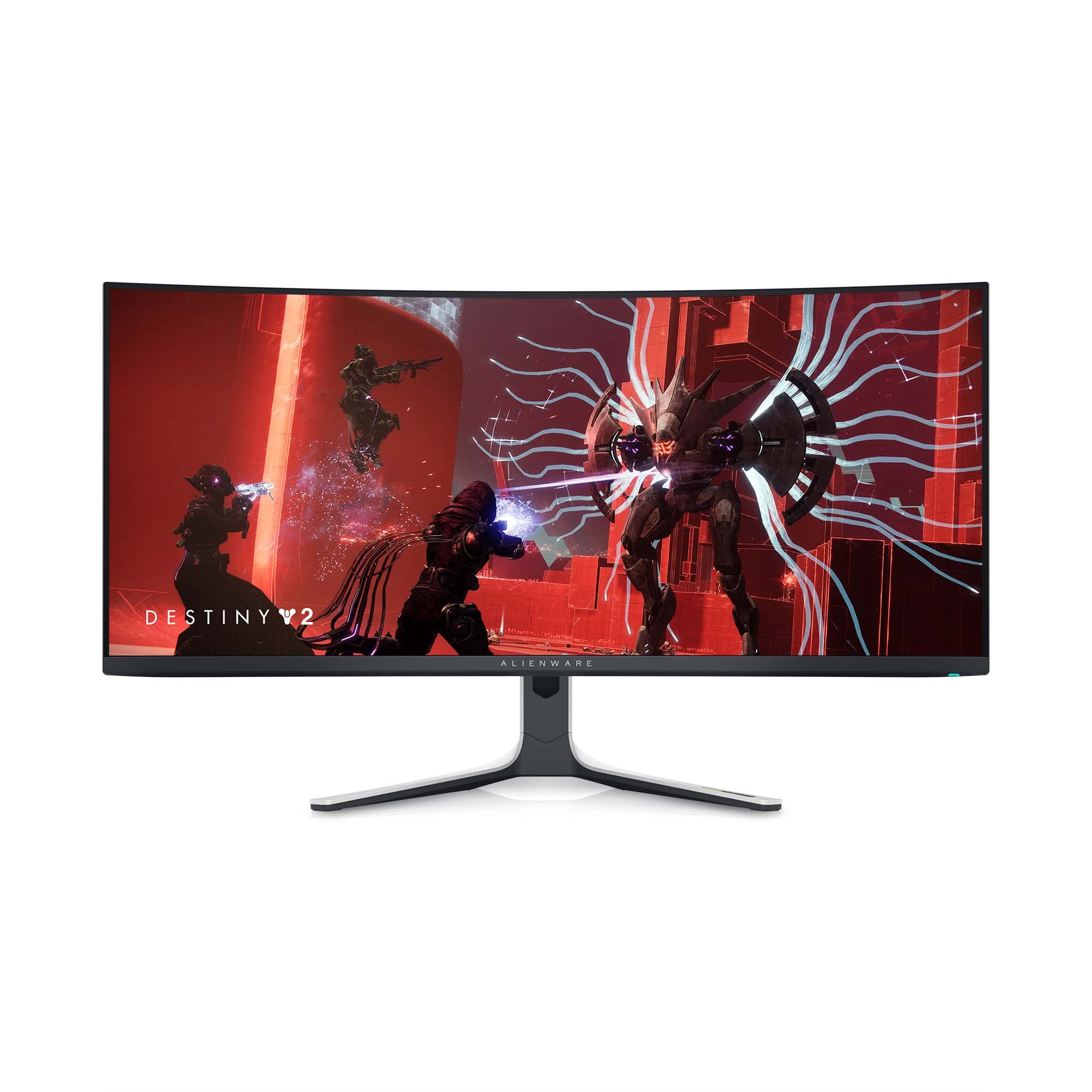 Alienware AW3423DW Gaming Monitor 34.2-Inch WQHD (3440x1440) Ms NVIDIA G-SYNC Curved, Adaptive Sync Technology, Adjustability - Height/Swivel/Tilt/Slant