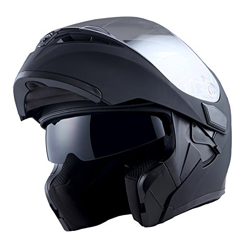 1Storm Motorcycle Modular Full Face Helmet Flip up Dual Visor Inner Sun Shield: HB89