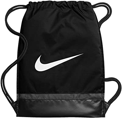 Brasilia Gym Sack Drawstring Bag - Black, Medium