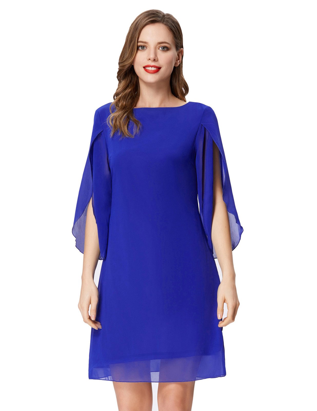 Women Loose Chiffon Dress Elegant Evening Dress for Cocktail Party