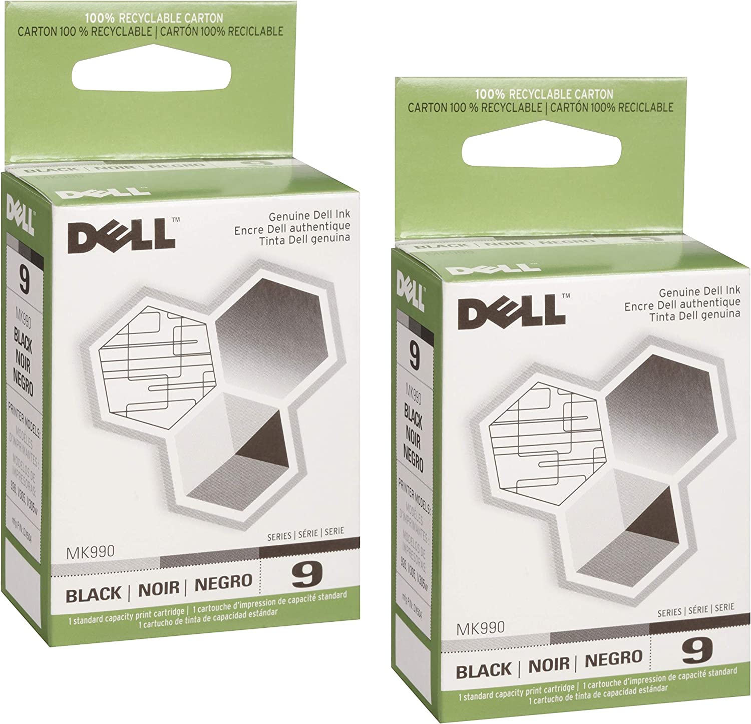         Dell 9 Black Ink - 2 Pack       