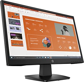          HP P22va G4 21.5 inch 1080P Computer Monitor, Full HD Anti-Glare VA Display, 3000:1 Contrast Ratio, HDMI, VGA, VESA Mount, Low Blue Light Mode, Ideal for Home and Business, Black (2022 Latest