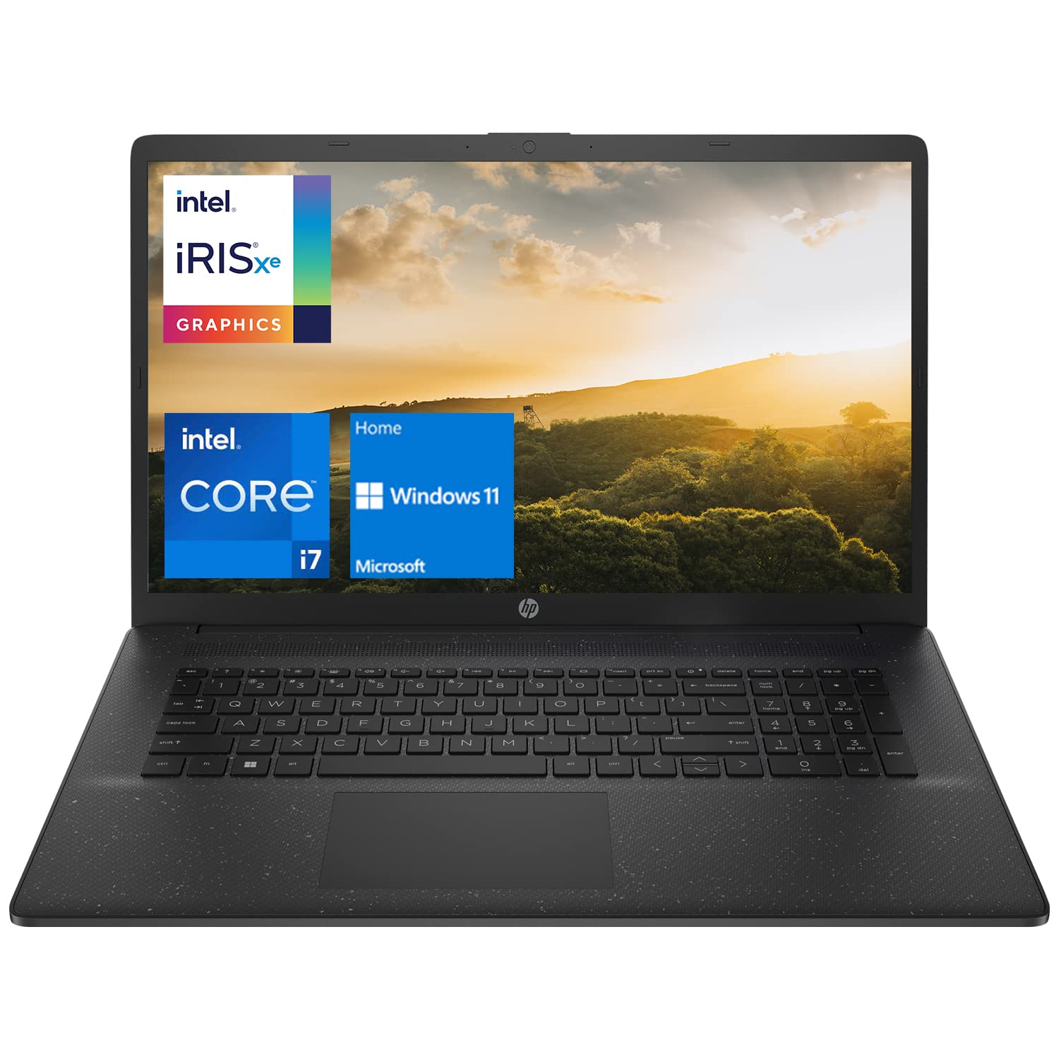 Newest HP 17t Laptop, 17.3'' HD+ Screen, Intel Core i7-1165G7 Processor, 64GB DDR4 RAM, 2TB PCIe SSD, Wi-Fi, Bluetooth, HDMI, Webcam, Windows 11 Home, Black