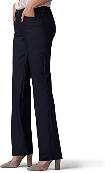          Lee Women's Secretly Shapes Regular Fit Straight Leg Pant        