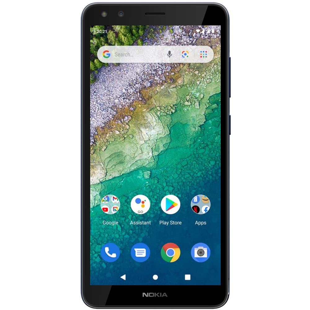Nokia C01 Plus | Android 11 (Go Edition) | Unlocked Smartphone | 2-Day Battery | 2/32GB | 6.52-Inch Screen | Dark Blue