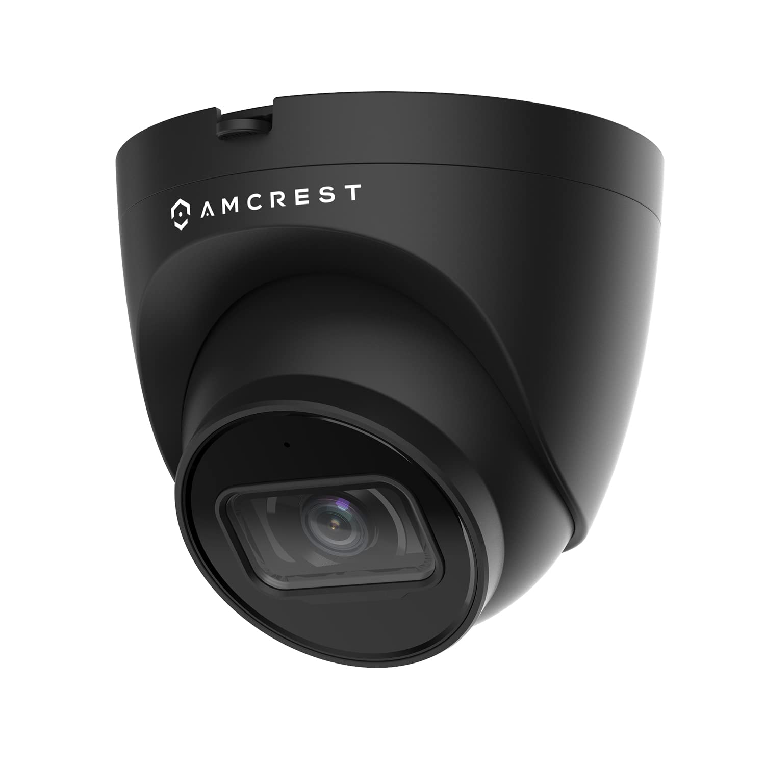 Amcrest 5MP Turret POE Camera, UltraHD Outdoor IP Camera POE with Mic/Audio, 5-Megapixel Security Surveillance Cameras, 98ft NightVision, 103° FOV, IP67, MicroSD (256GB) Black IP5M-T1179EB-28MM