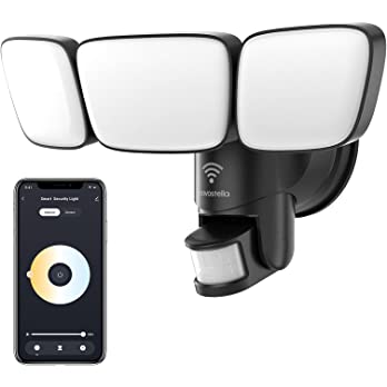          NOVOSTELLA 45W Smart Security Light Outdoor, Tunable White Motion Sensor 4200LM 2700K-6500K WiFi LED Flood Lights Exterior Waterproof Alexa Floodlight Outside Spotlight for Backyard Yard 3 He