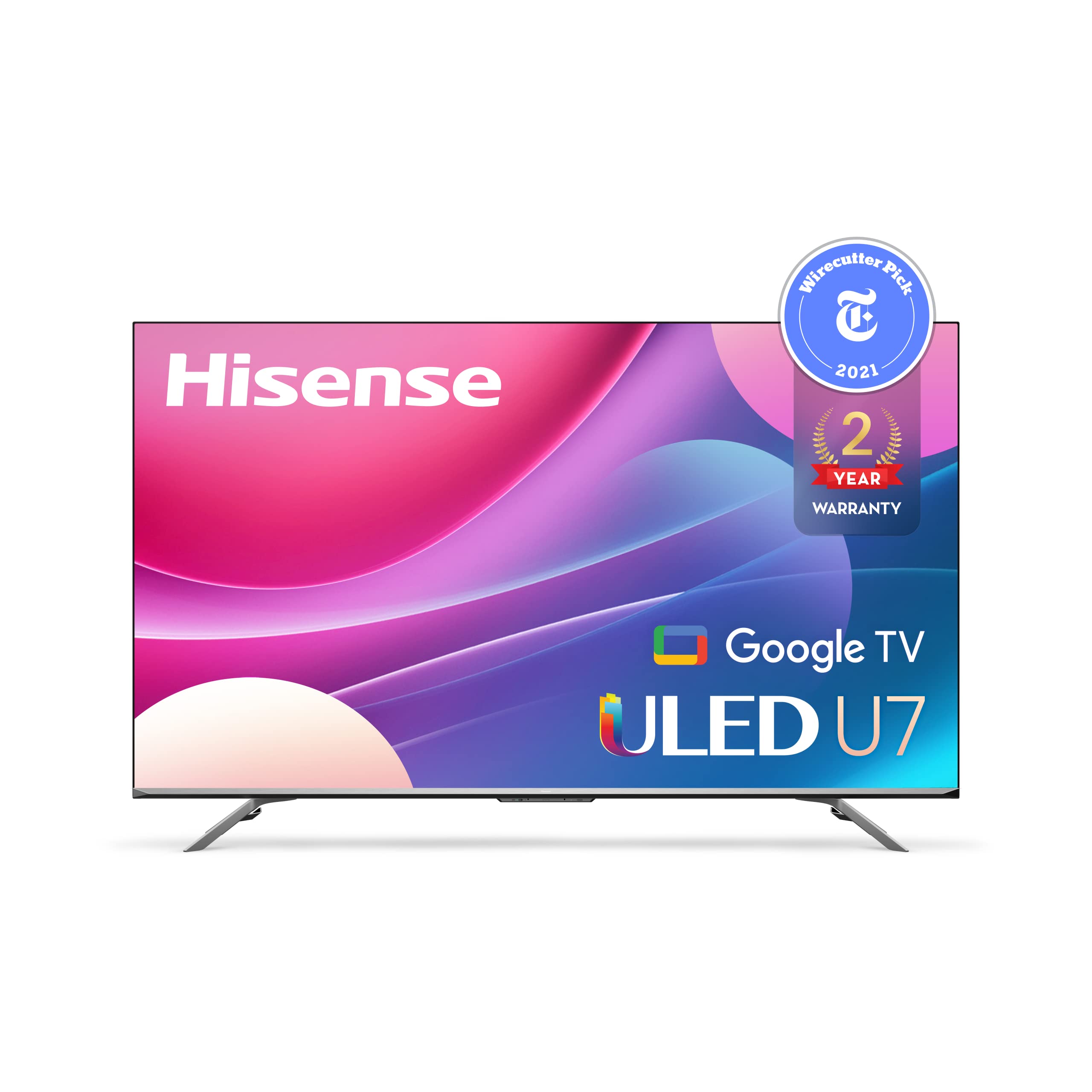 Hisense ULED Premium U7H QLED Series 55-inch Class Quantum Dot Google 4K Smart TV (55U7H, 2022 Model)