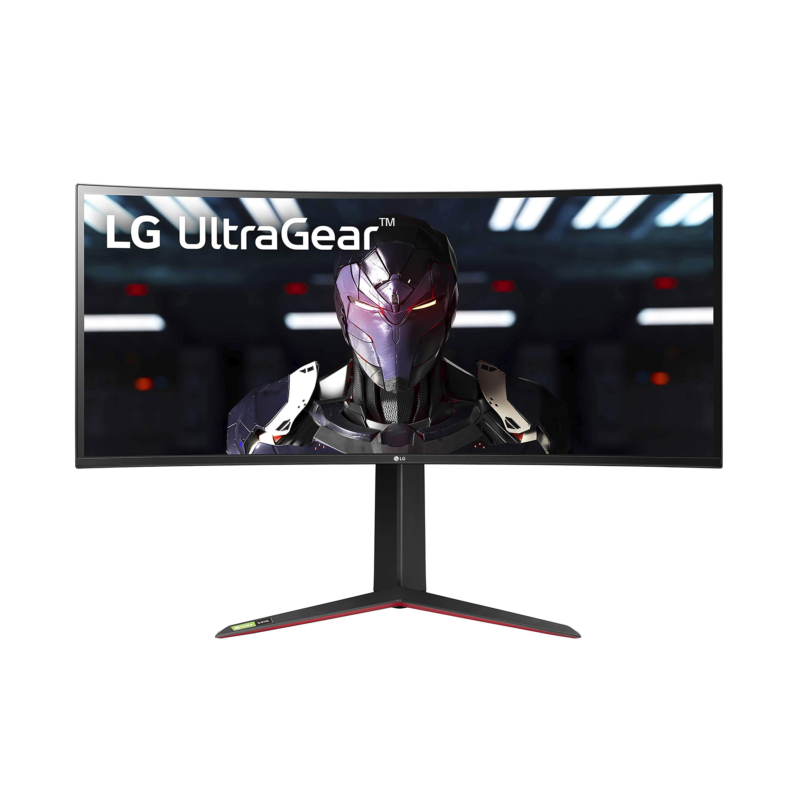 LG UltraGear QHD 34-Inch Curved Gaming Monitor 34GP83A-B, Nano IPS 1ms (GtG) with VESA DisplayHDR 400, NVIDIA G-SYNC, and AMD FreeSync Premium, 144Hz, Black