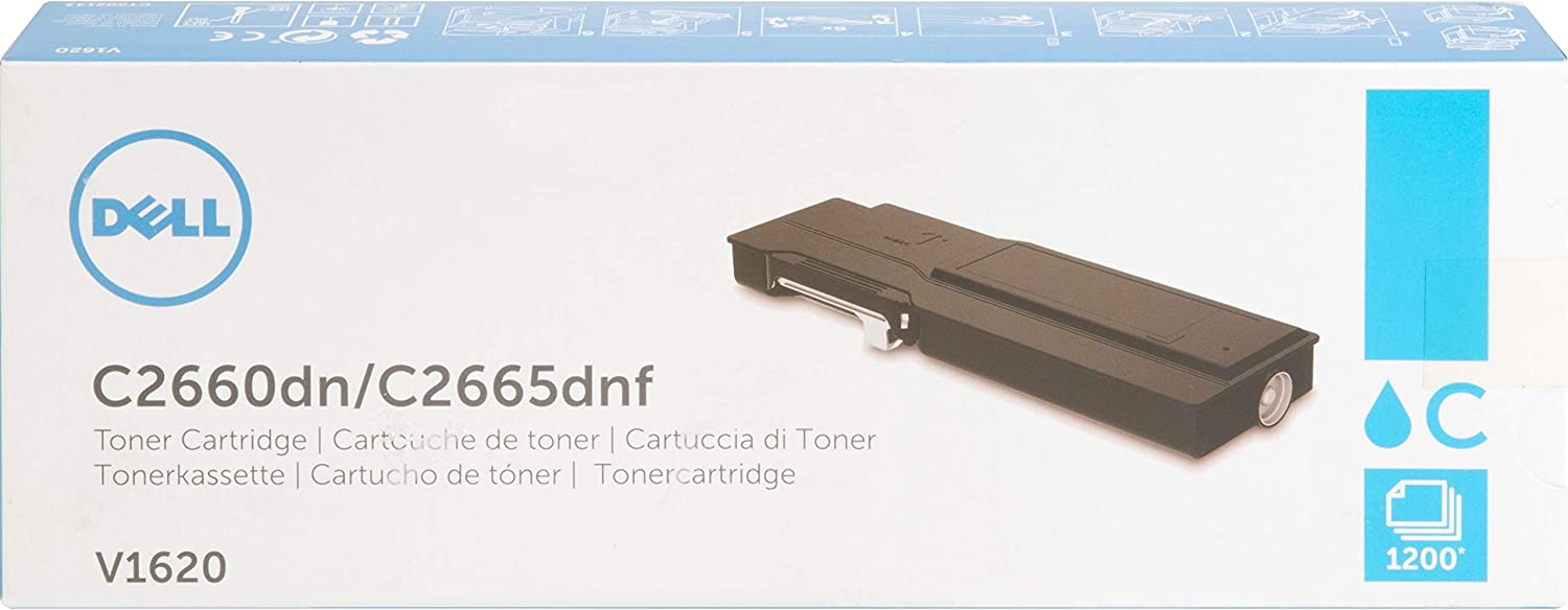         Dell V1620 Toner Cartridge C2660dn/C2665dnf Color Laser Printer,Cyan       