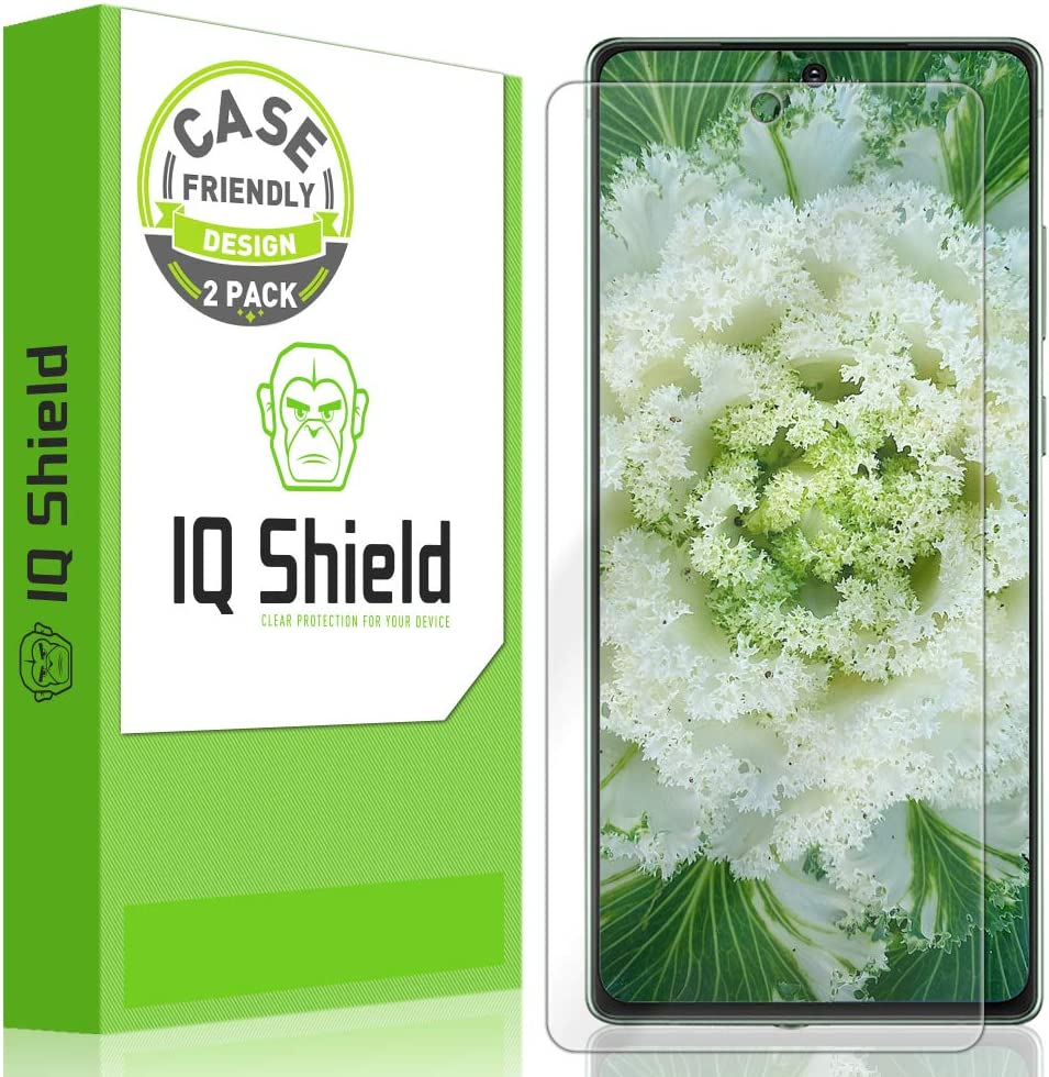         IQ Shield Screen Protector Compatible with Samsung Galaxy Note 20 (6.7 inch)(2-Pack)(Case Friendly) Anti-Bubble Clear Film       
