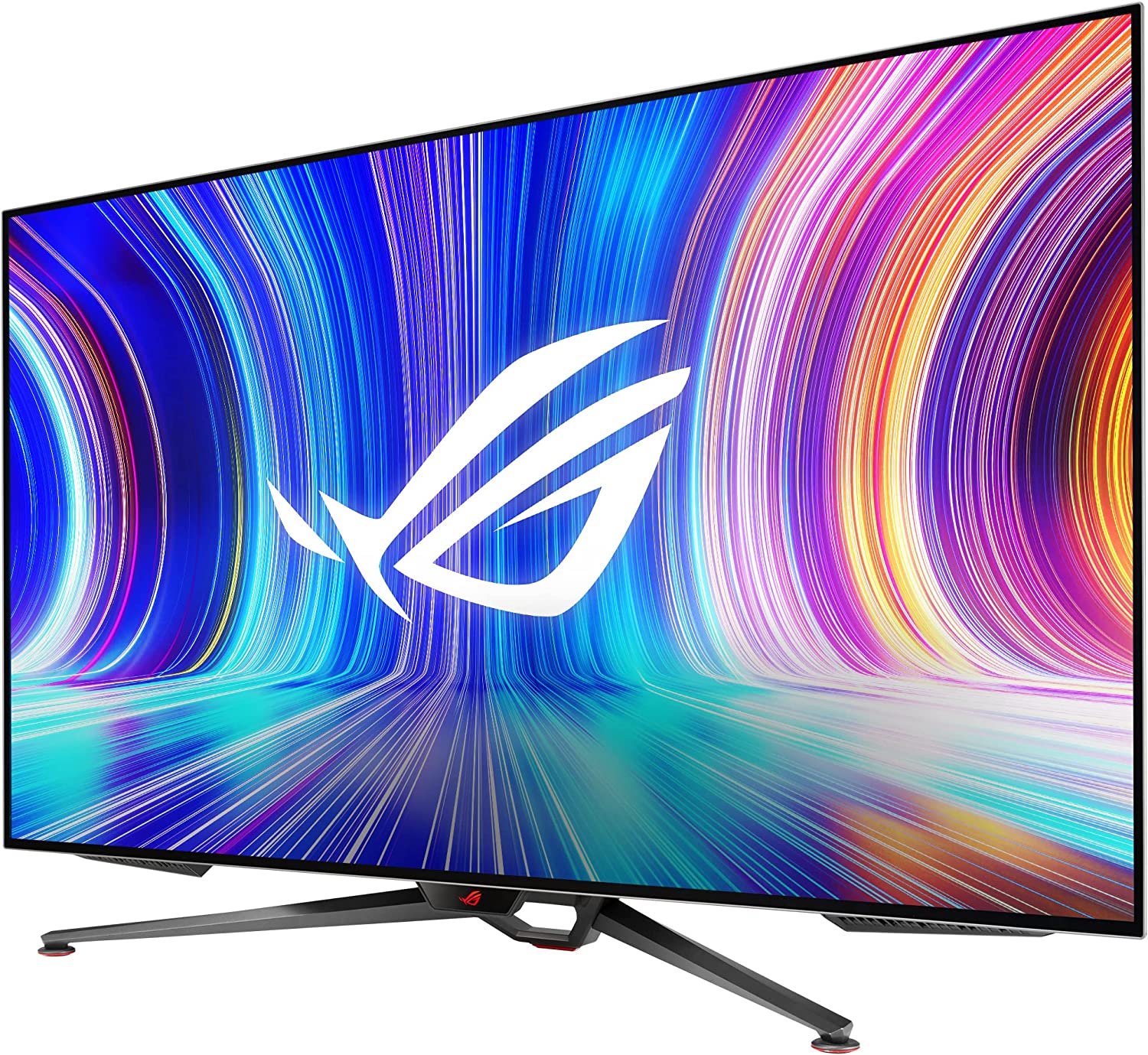         ASUS ROG Swift 47.5” 4K OLED Gaming Monitor (PG48UQ)- UHD (3840 x 2160), 138Hz, 0.1ms, HDMI 2.1, True 10 bit, DCI-P3 98%, G-SYNC Compatible, DisplayPort, USB, Console Ready, Remote Control, An