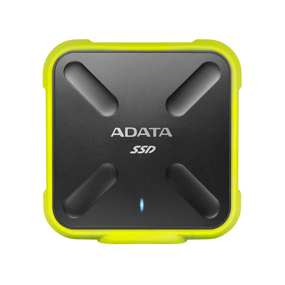 ADATA SD700 3D NAND 1TB Ruggedized Water/Dust/Shock Proof External Solid State Drive Yellow (ASD700-1TU3-CYL)