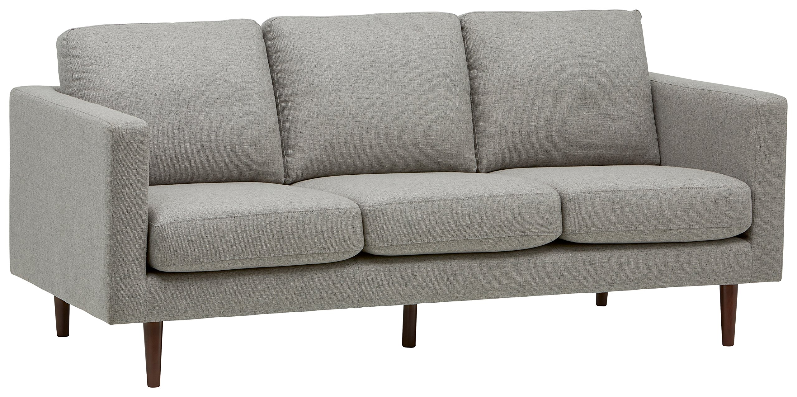Amazon Brand – Rivet Revolve Modern Upholstered Sofa Couch, 80"W, Grey Weave