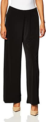 Women's Soft Knit Palazzo Wide Leg Pant (Petite, Standard and Plus Sizes)