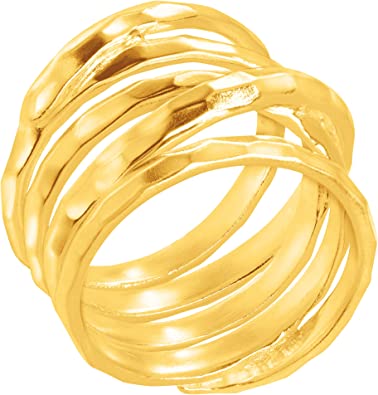          Silpada 'Wrapped Up' Overlapping Textured Band Ring in Sterling Silver        