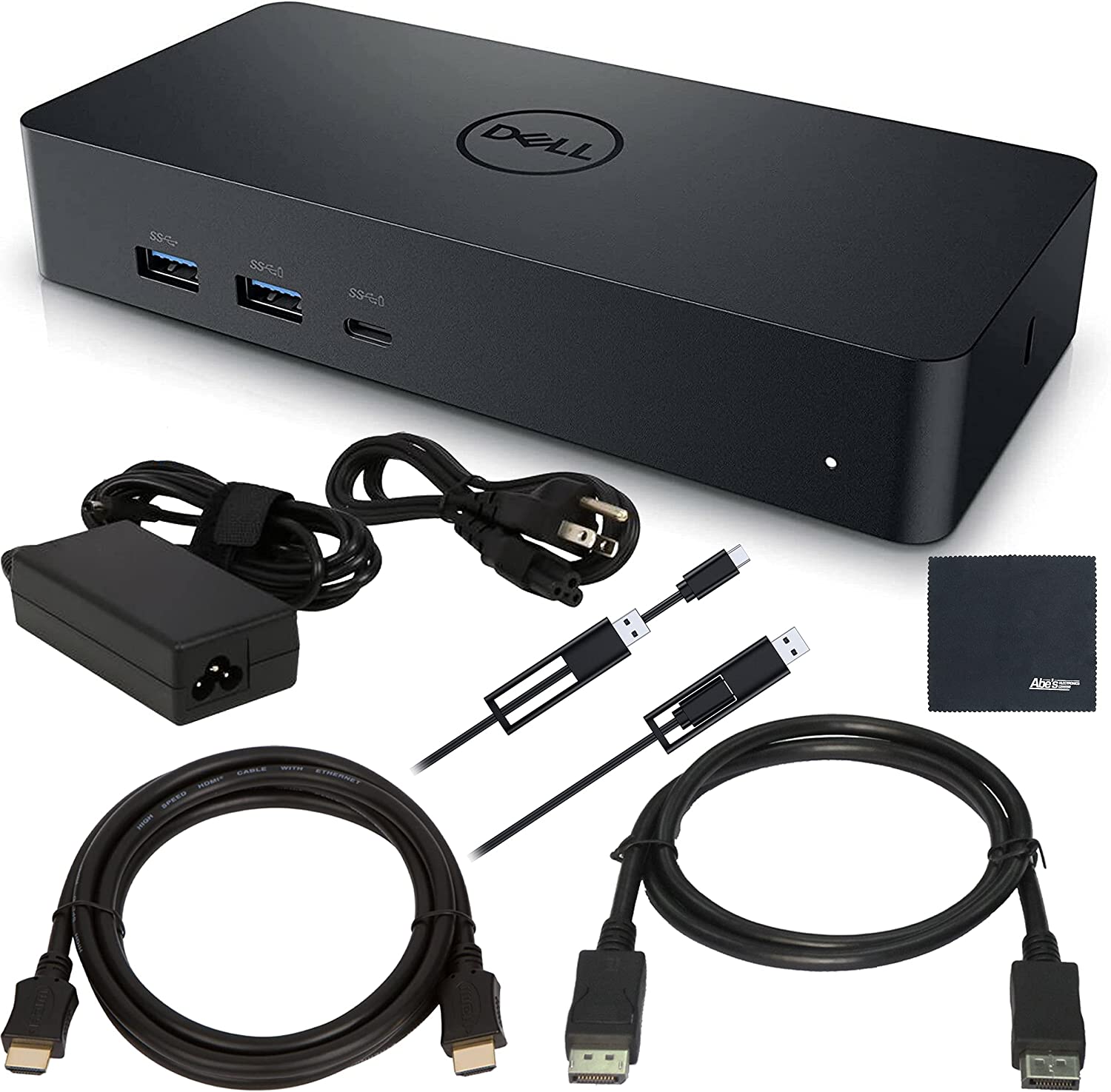         Dell Universal D6000S 4K Dock + ZoomSpeed HDMI Cable (with ethernet) + ZoomSpeed DisplayPort Cable + Starter Bundle       
