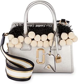 Beads and Pom Poms Little Big Shot Satchel, Platinum Multi